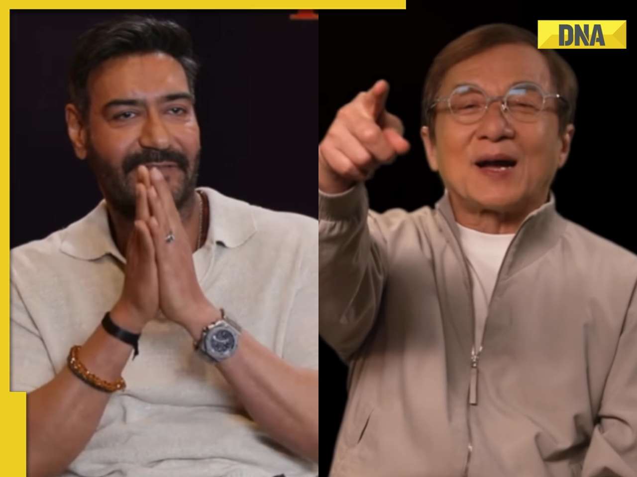 Jackie Chan tells Ajay Devgn 'you fight, I dance' as they promote Karate Kid: Watch