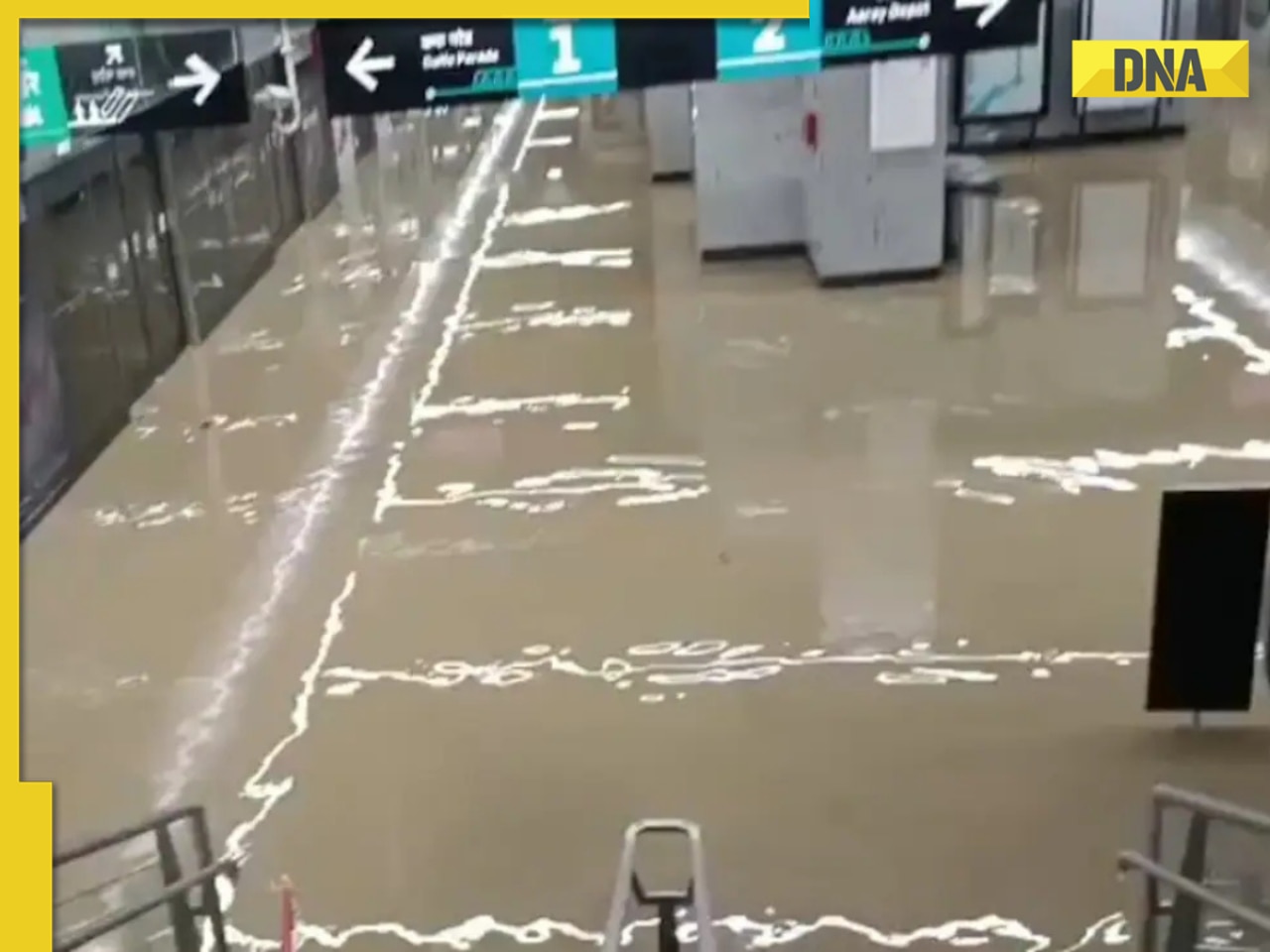 Viral Video: Mumbai metro station flooded after heavy rainfall, services affected on Aqua line