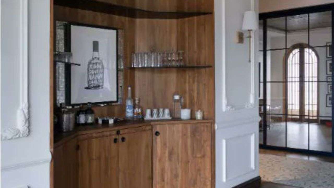 A chic bar corner