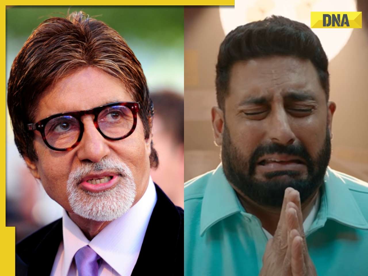 Amitabh Bachchan reacts to Abhishek Bachchan's Housefull 5 trailer, netizens say 'kabhi apne ghar ki bahu ke liye...'