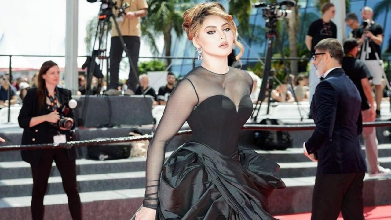 Urvashi Rautela torn gown in cannes