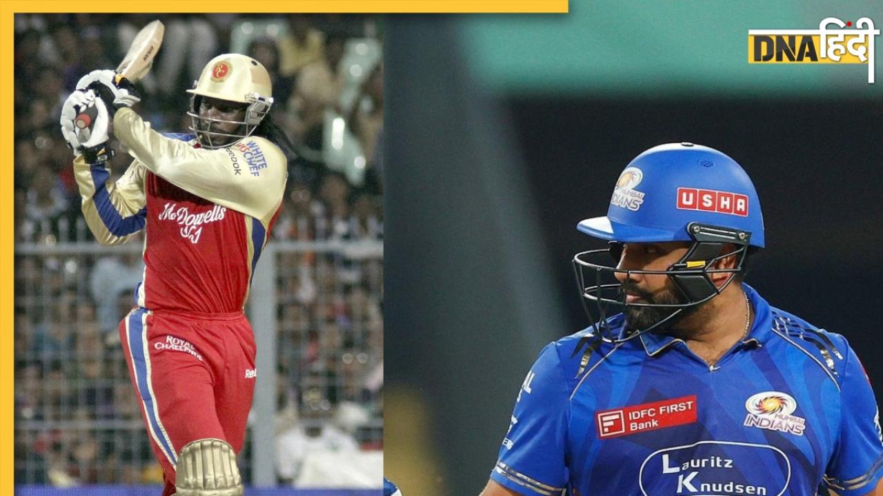GT VS MI: क्रिस गेल के क्लब में शामिल हुए रोहित शर्मा, IPL में छक्कों का तीसरा शतक लगाने वाले बने दूसरे बल्लेबाज 