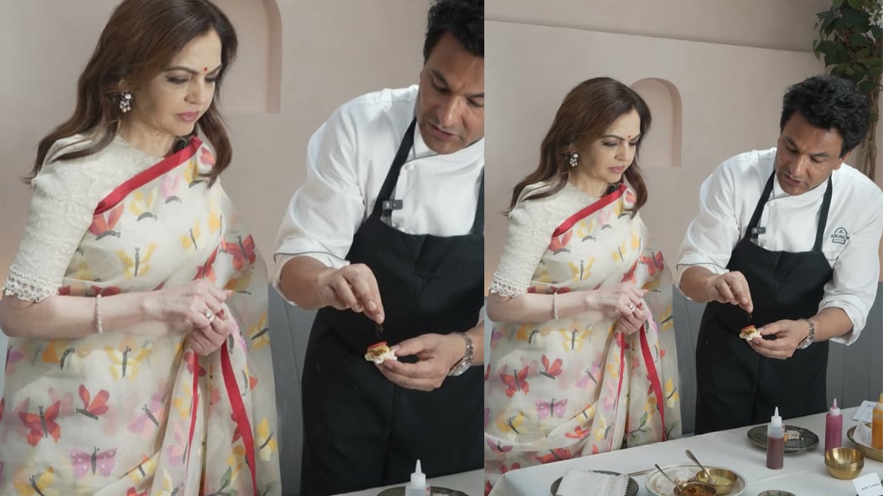 Nita Ambani's makeup featured