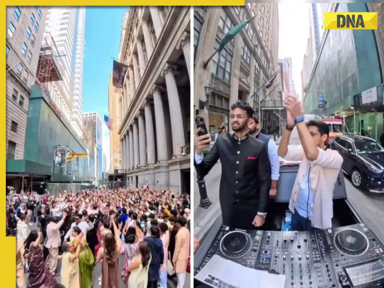 Viral Video: This couple booked 28 spots, paid Rs 56 lakh each for grand baraat for their Indian wedding in...