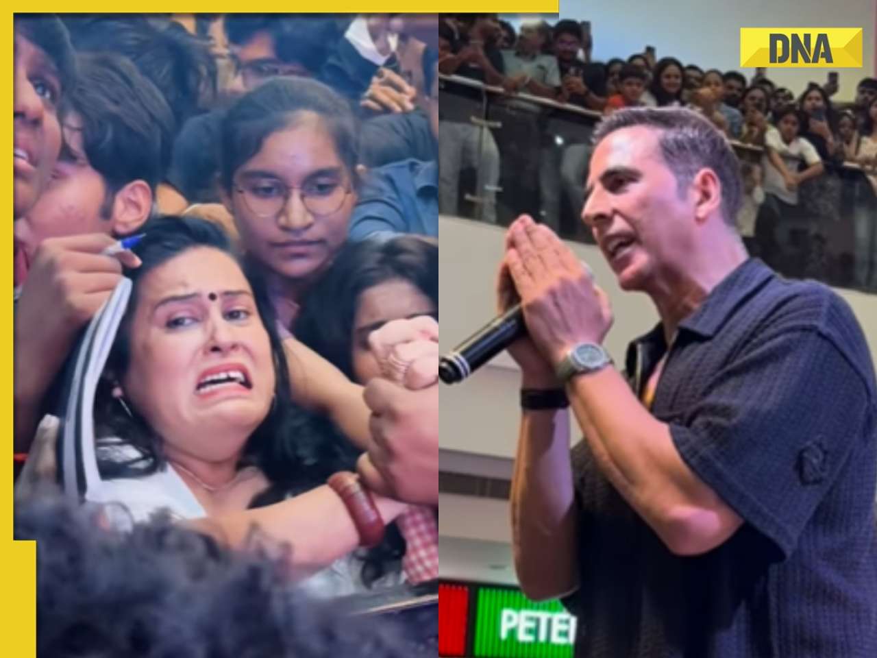 Chaos at Housefull 5 event in Pune: Akshay Kumar urges 'stop pushing' as crowd goes out of control, women, kids cry