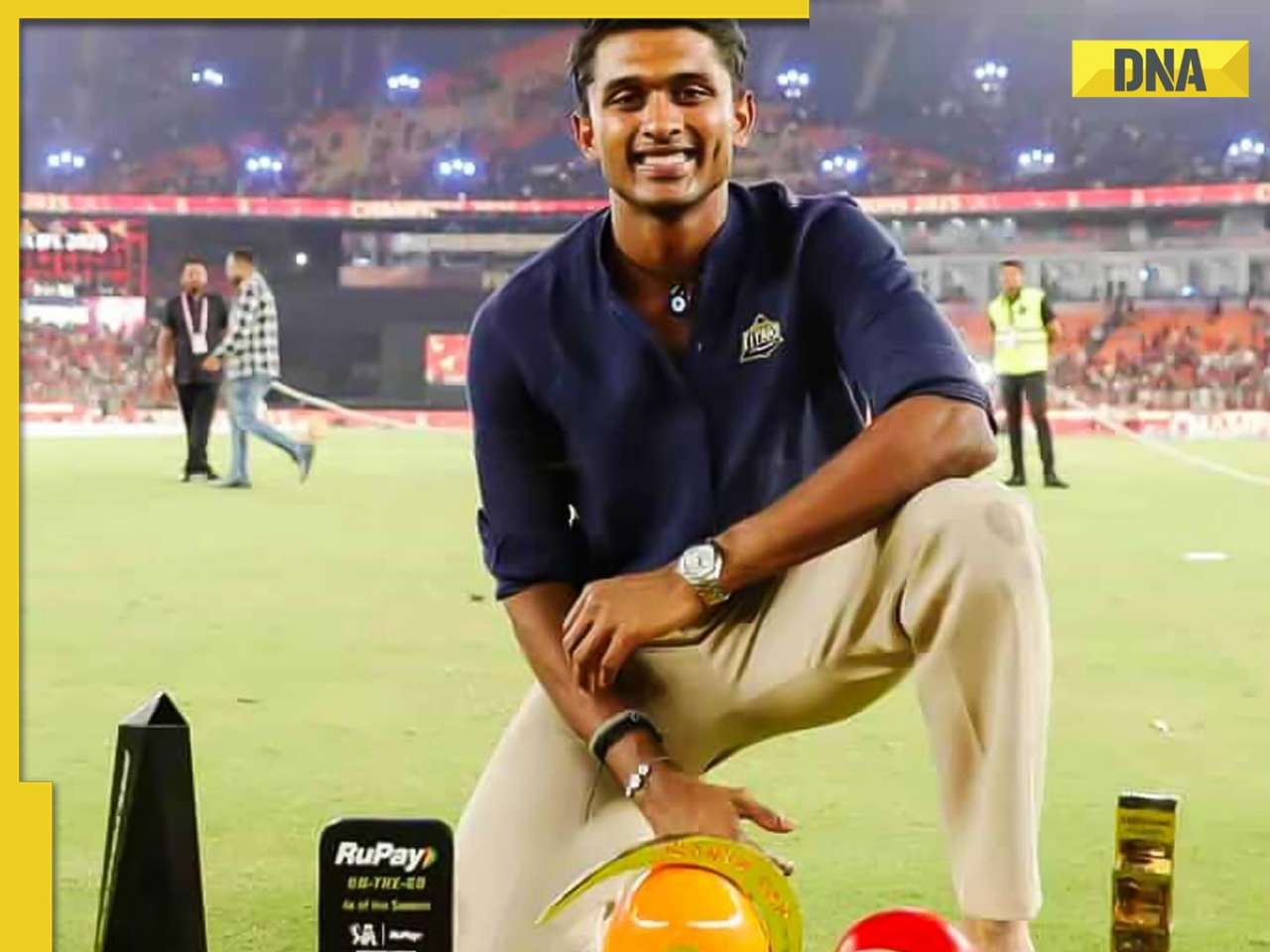 How many times Sai Sudharsan actually came on podium to collect award during IPL 2025 closing ceremony?