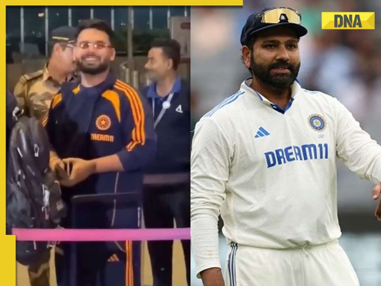 'Woh garden mein....': Rishabh Pant's hilarious response to 'where is Rohit Sharma' question at airport goes viral - Watch