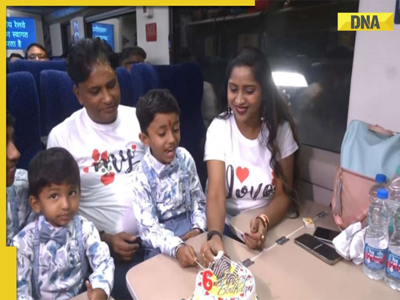 Viral Video: Couple celebrates kid's birthday aboard Kashmir's first-ever Vande Bharat train, says, 'We made this plan because...'
