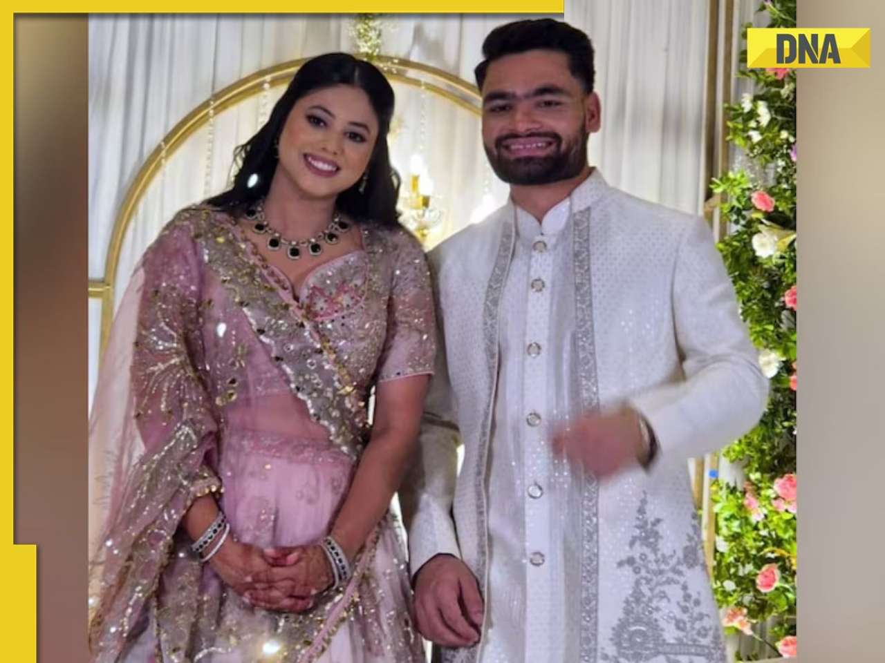 Rinku Singh, Priya Saroj exchange rings; bride-to-be dazzles in delicate pastel lehenga, see pics