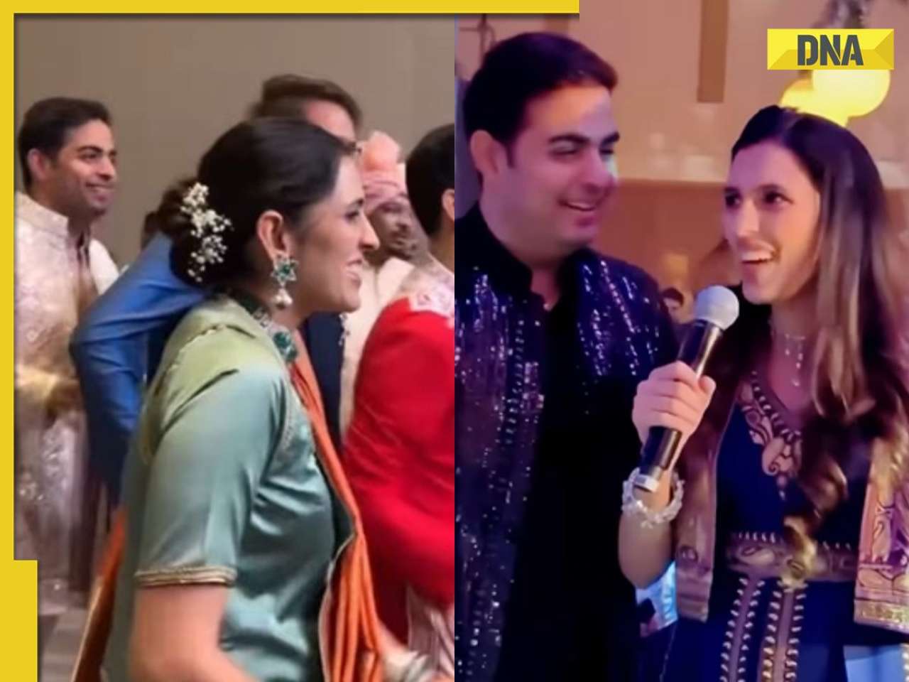 Mukesh Ambani's son Akash Ambani, daughter-in-law Shloka Mehta steal spotlight in vibrant ethnic wear, serve major couple goals at friend's wedding; see pics