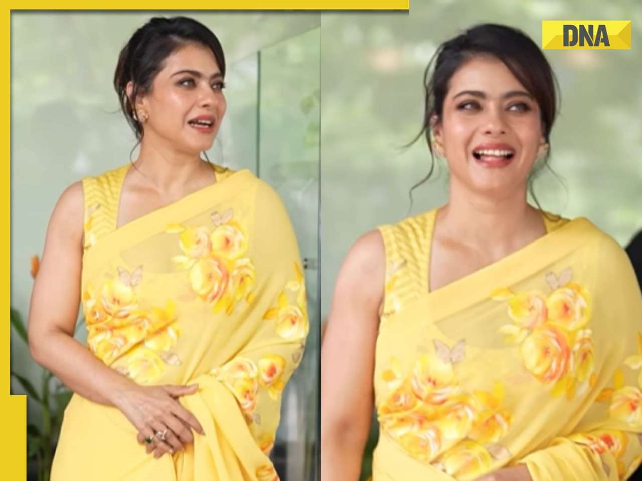Kajol turns heads in yellow floral saree, it’s price tag will leave you in shock, it is worth Rs…