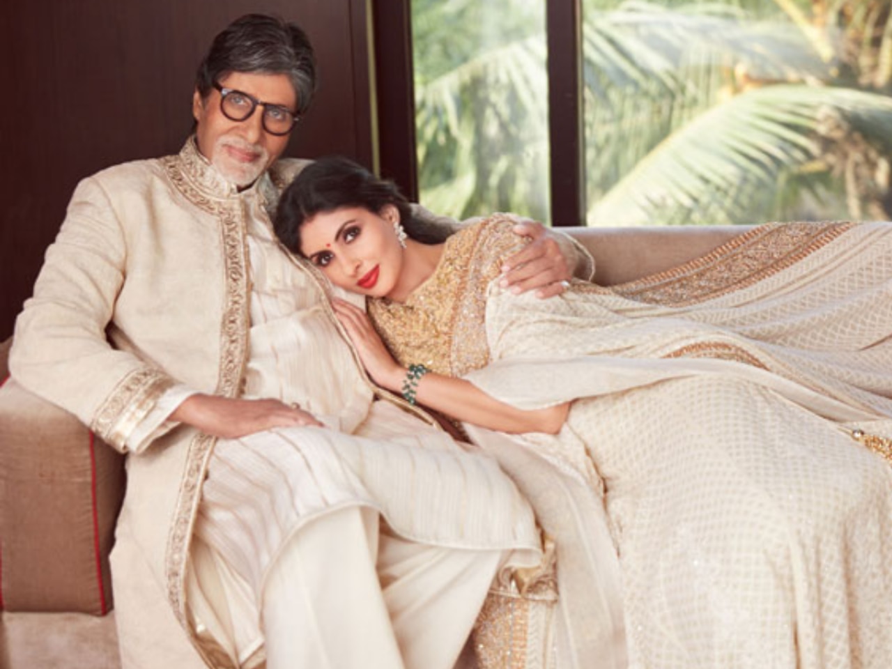 Amitabh Bachchan and Shweta Bachchan Nanda