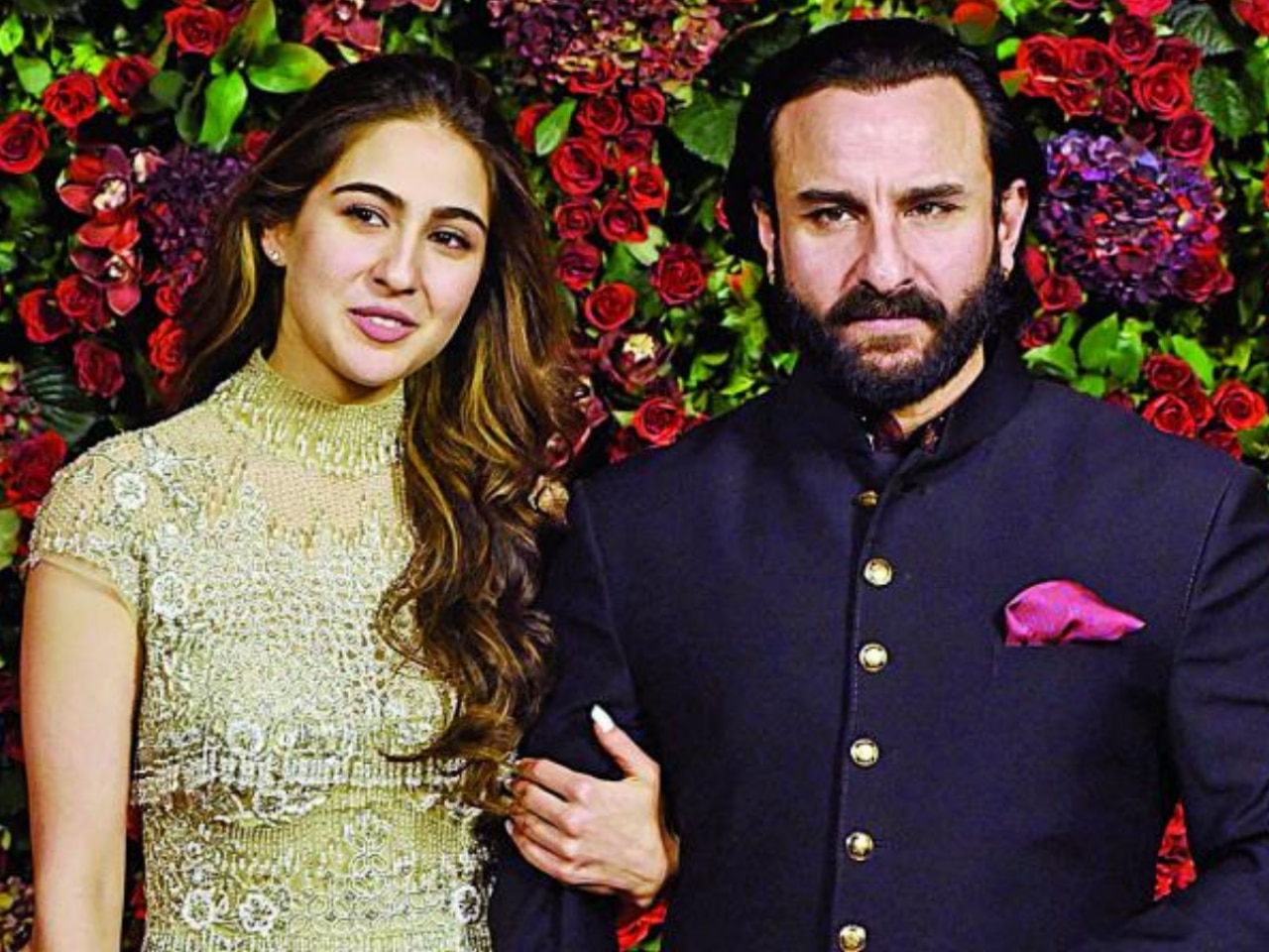 Saif Ali Khan and Sara Ali Khan