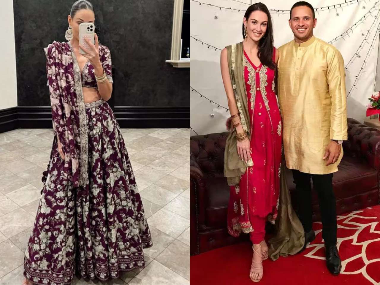 Rachel Khawaja adorning desi attire