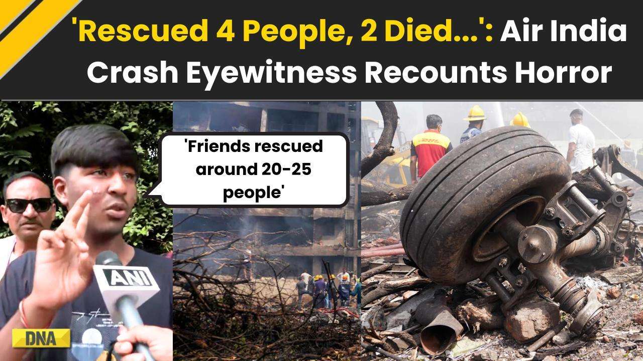 Ahmedabad Plane Crash: Air India Plane  Crash Eyewitness Recounts Horror | Ahmedabad Crash