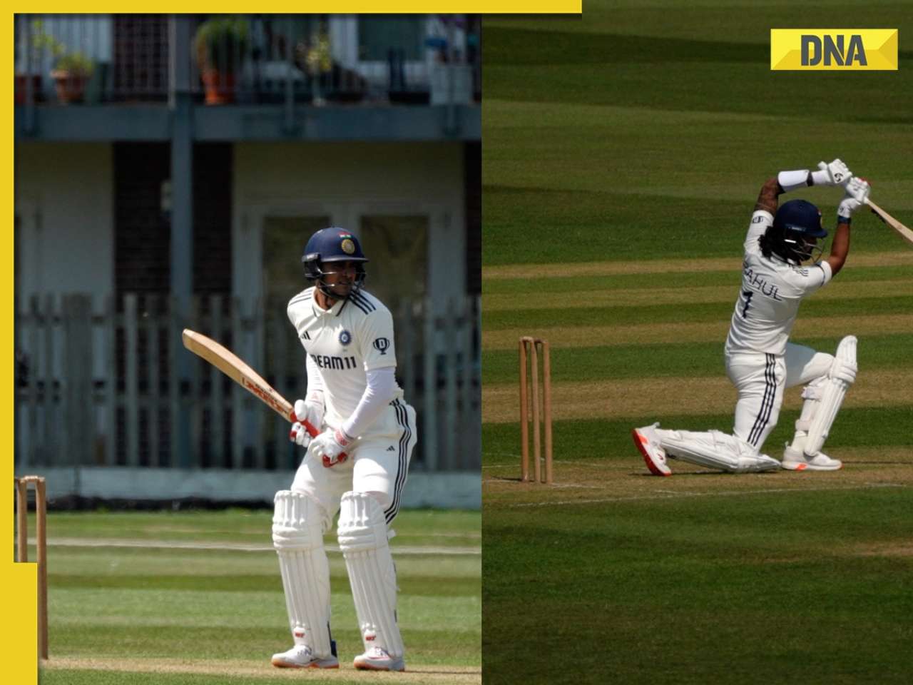 India vs India A Match: Shubman Gill's captaincy journey kicks off with powerful knock, KL Rahul shines with fifty on day 1, watch here