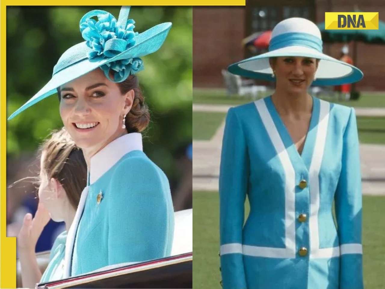 Princess Kate pays tribute to Diana with iconic turquoise look at Trooping the Colour 