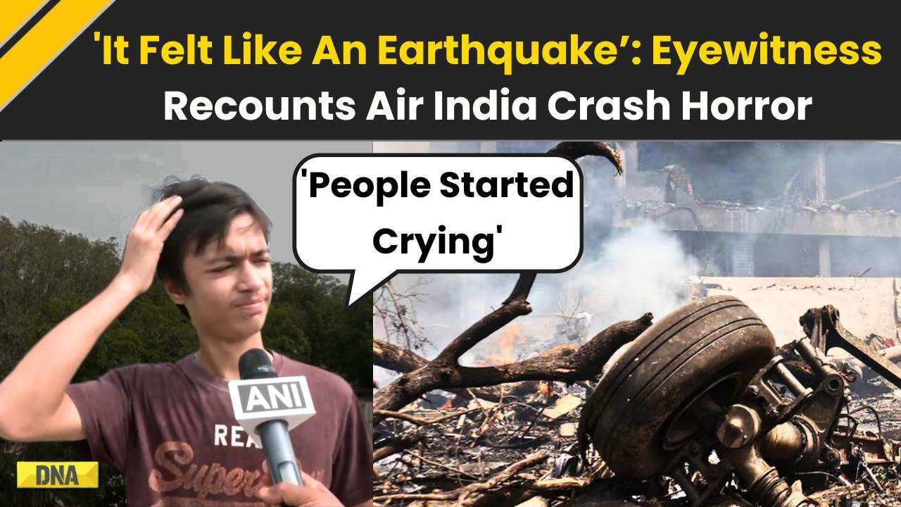 Ahmedabad Plane Crash: Eyewitness Reveals Air India Crash Horror | Ahmedabad Crash | Air India Plane