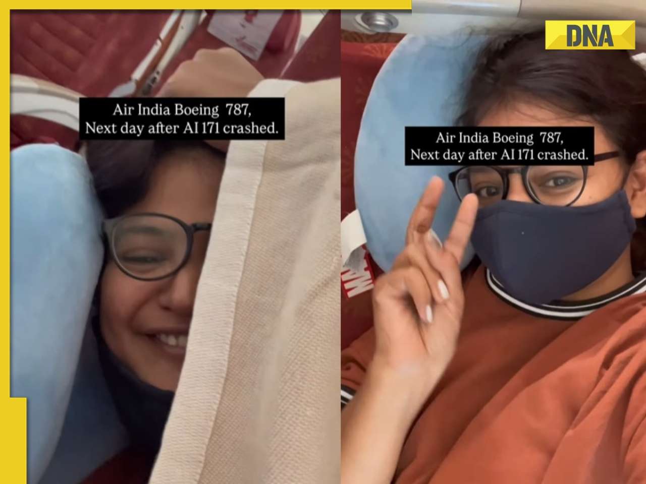 Viral video: After Air India Ahmedabad plane crash, woman's 'empty flight' reel sparks outrage, netizens calls it 'immature act', watch