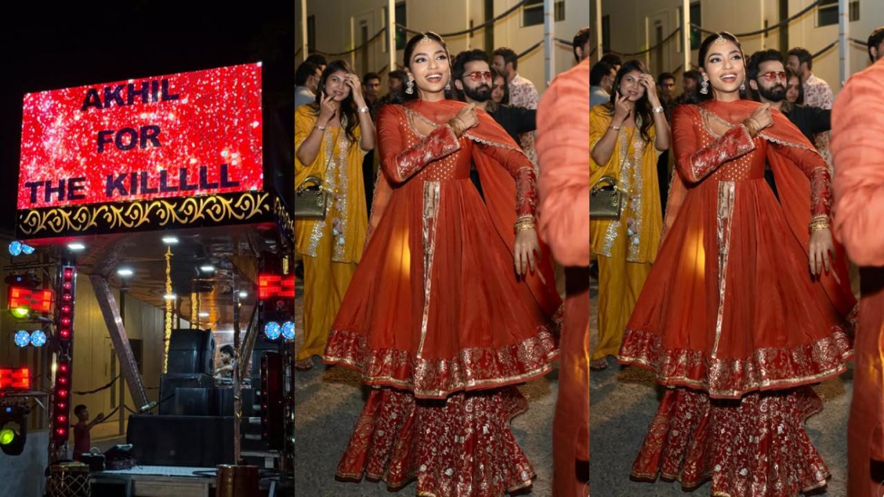 Sobhita Dhulipala Looks Beautiful In Orange Sharara Suit