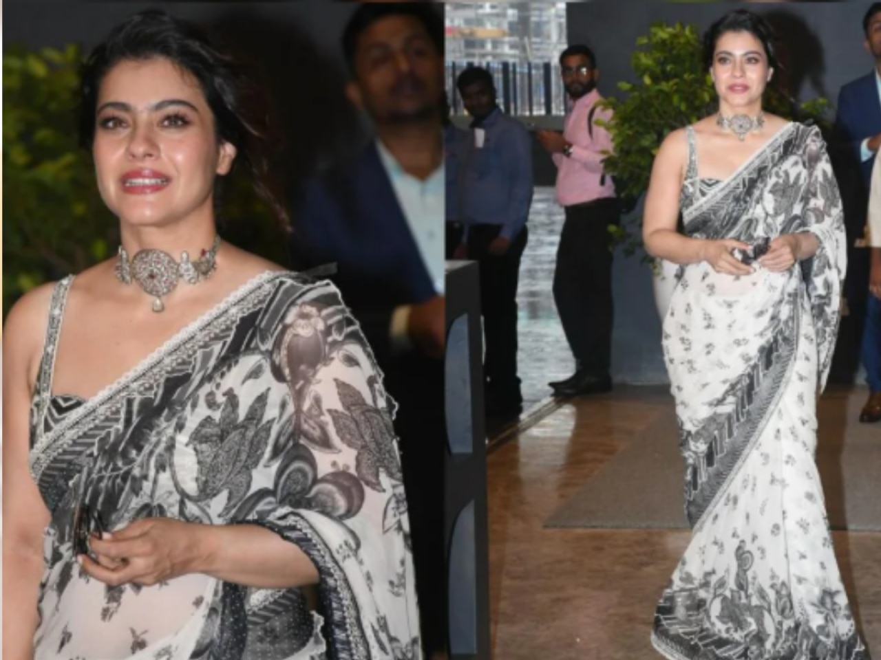 Kajol’s dreamy white saree look steals spotlight at Maa promotions