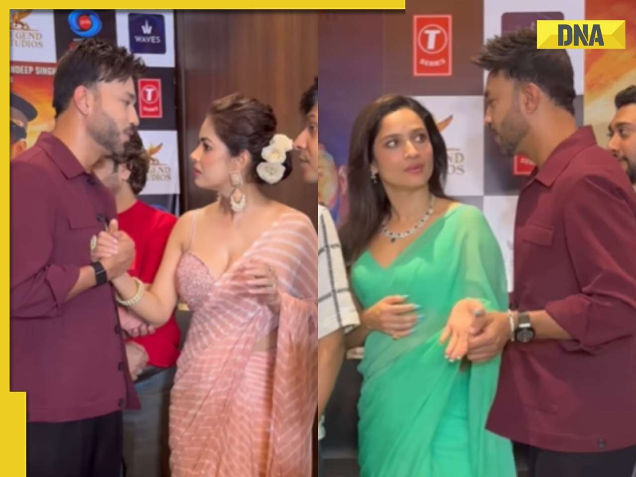 'Apni biwi kisi ko...': Ankita Lokhande gets angry as Vicky Jain holds Meera Chopra's hand in front of media, watch