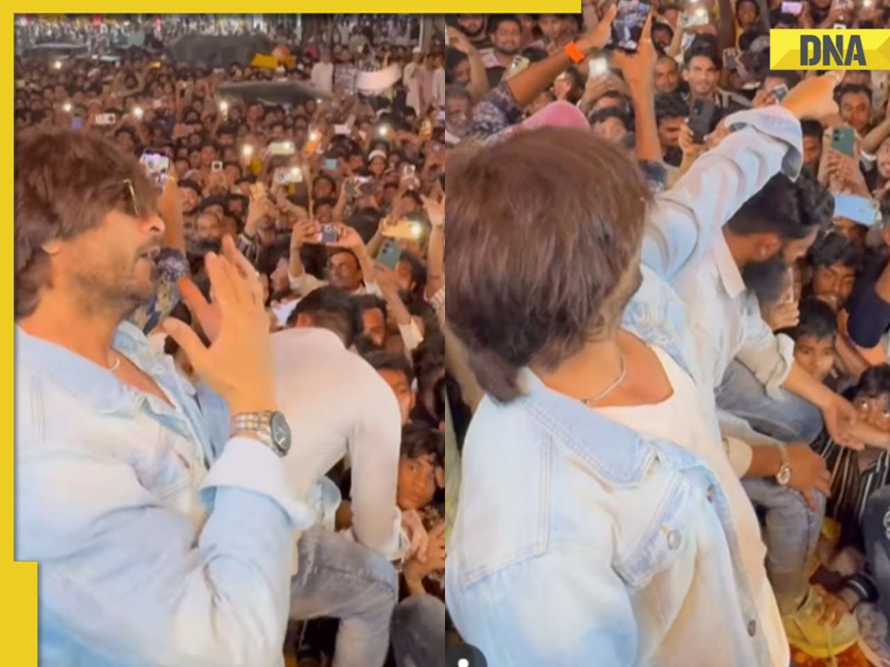 'Dhoka!! SRK from Meesho...': Massive crowd gathers to see Shah Rukh Khan’s lookalike, bouncers struggle to control the chaos