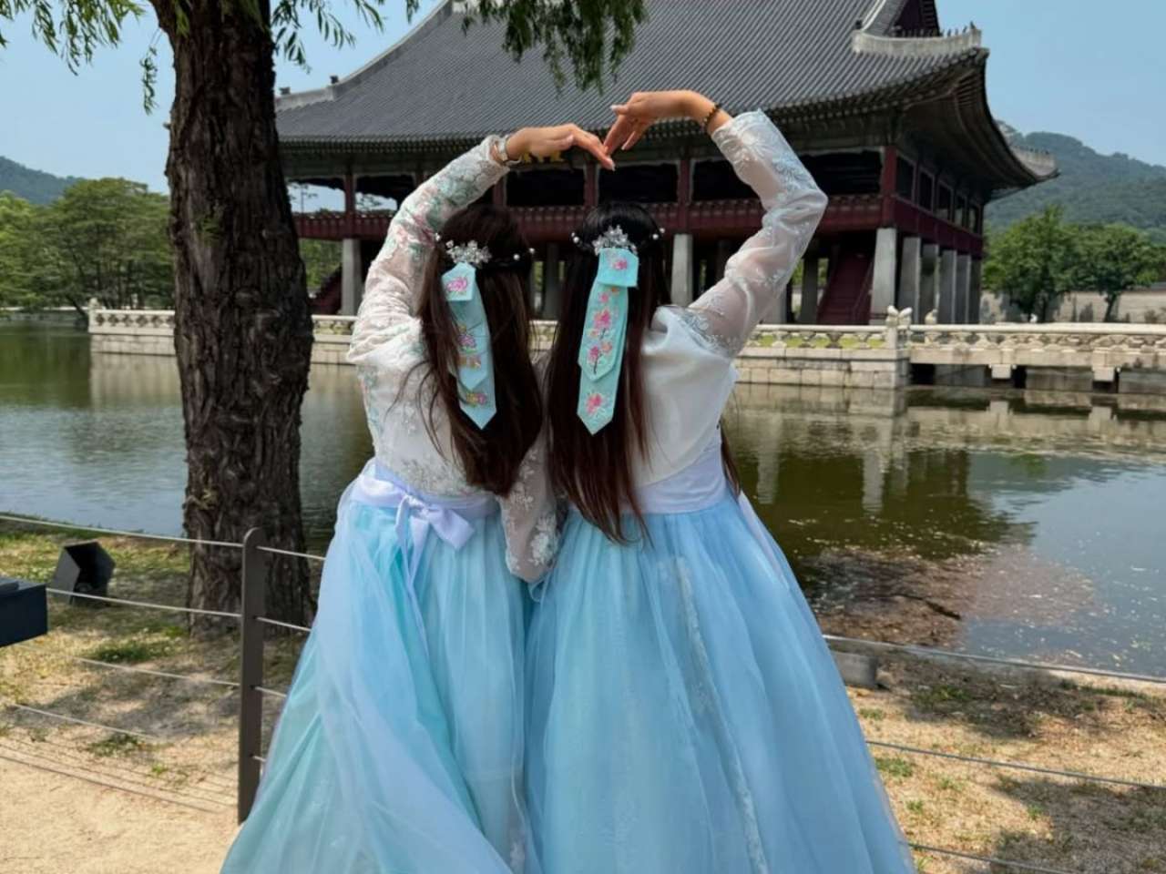 Palak with her friend