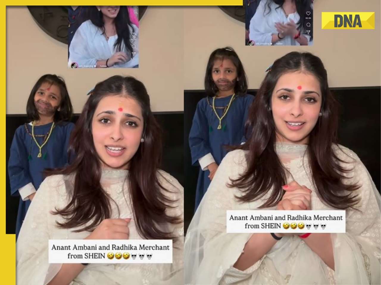 Girl plays Mukesh Ambani, Nita Ambani's son Anant Ambani, woman mimics Anant's wife Radhika Merchant, watch viral video