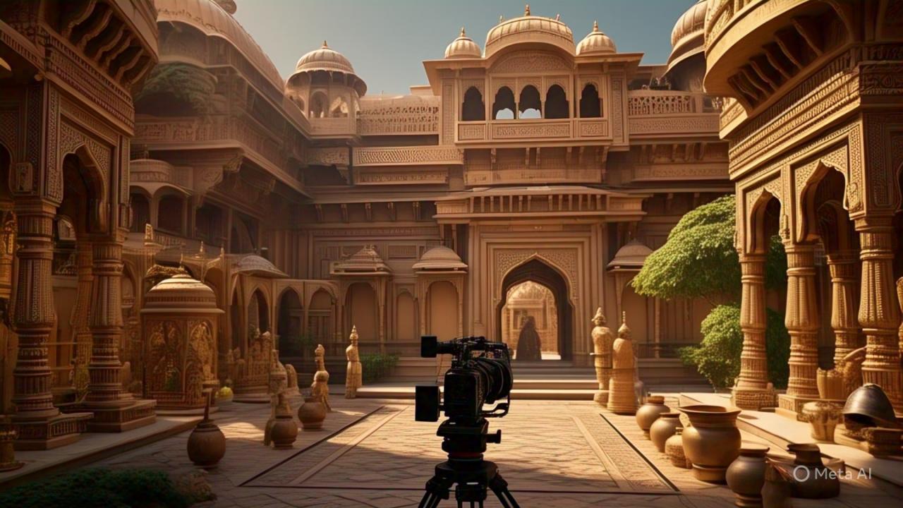 50 करोड़ में तैयार हुआ है फिल्म का सेट? (AI generated photo)
