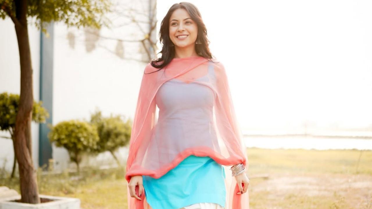 शहनाज गिल ने सलवार सूट पहनकर बिखेरा जलवा