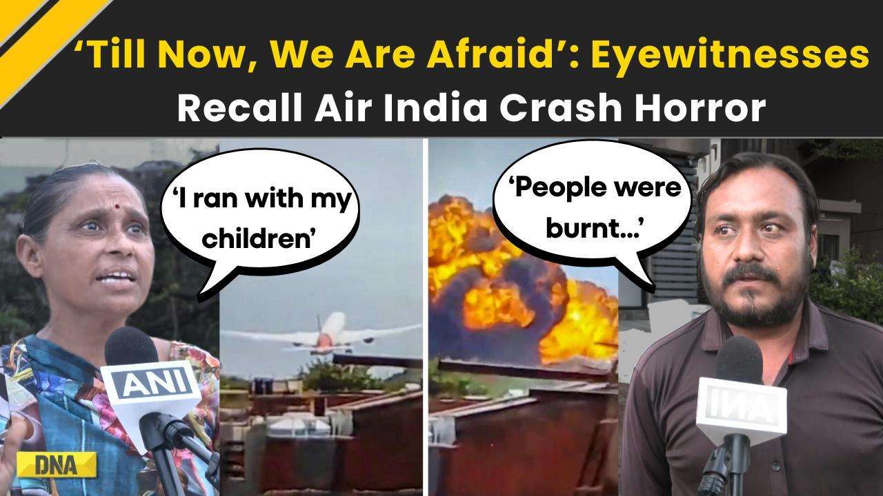 Ahmedabad Plane Crash:  Eyewitnesses Recount Horrific Scenes Of Air India Plane Crash