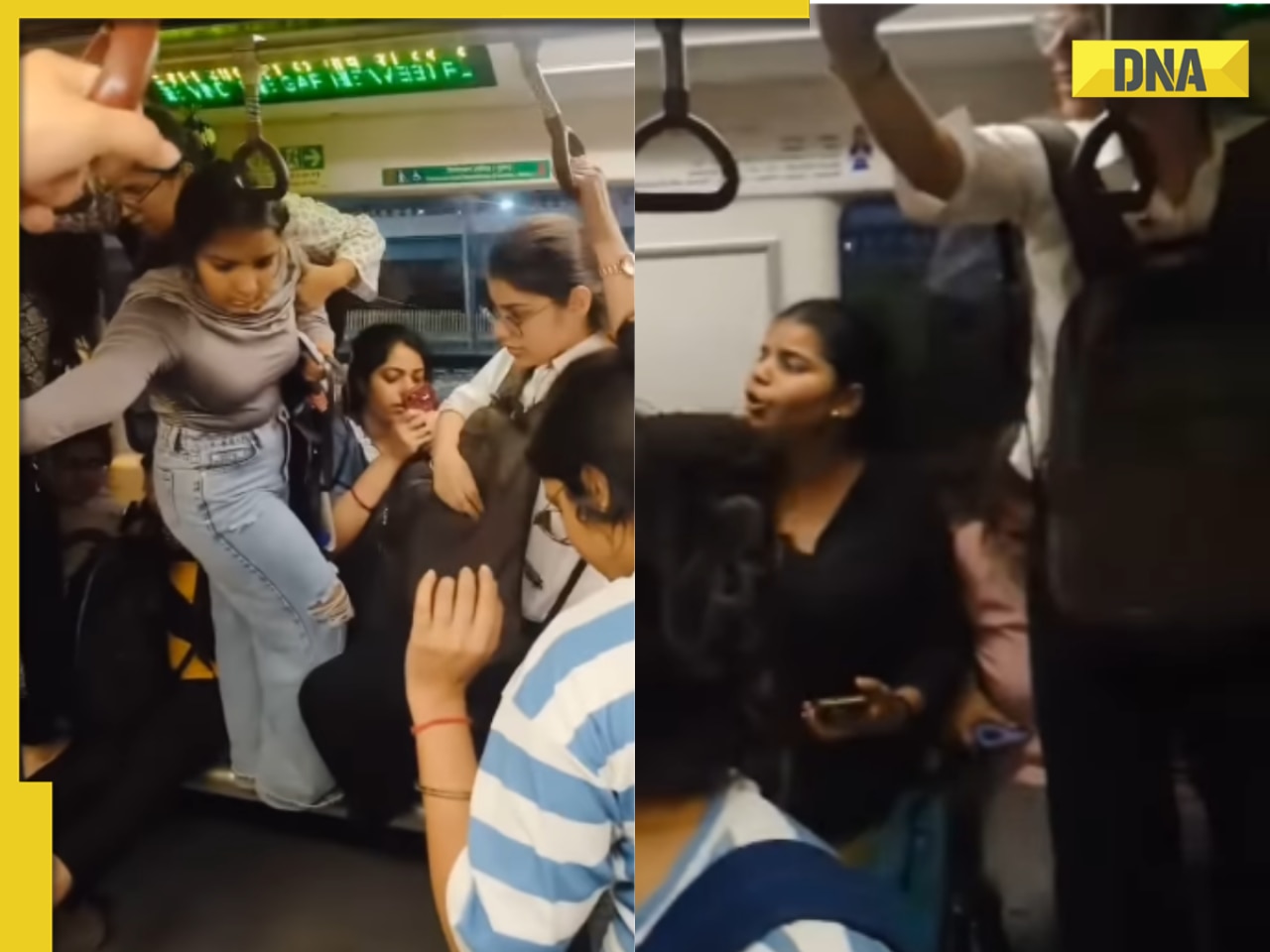Snake in Delhi Metro? Viral video shows women screaming, jumping on seats; netizens say 'this is my...'