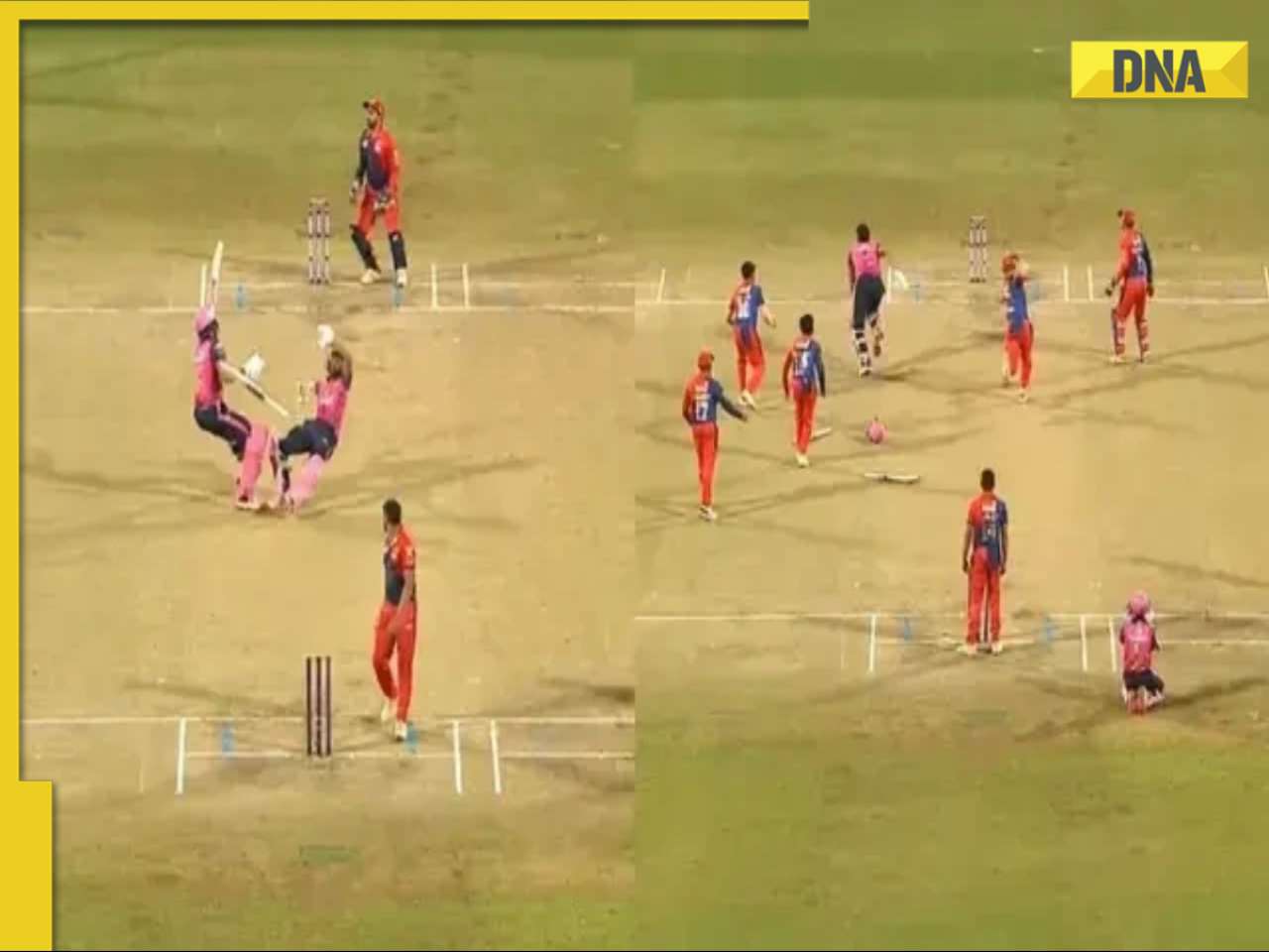 Bizarre on-field drama: Batters collide mid-pitch, fielders miss run-outs, Rahul Tripathi gifts overthrow in MPL 2025 - Watch 