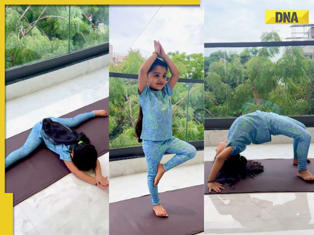 International Yoga Day: Little girl's stunning yoga performance leaves netizens in awe, WATCH viral video 