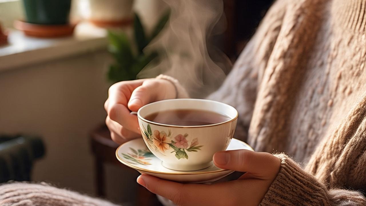 Habit Of Drinking Tea In Morning