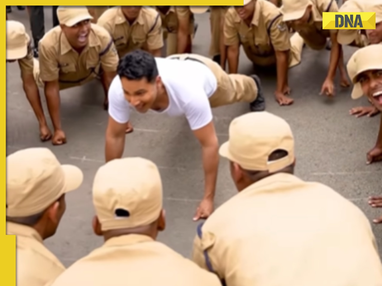 Border 2: Varun Dhawan does 50 knuckle push-up with real army cadets, video goes viral, netizens react