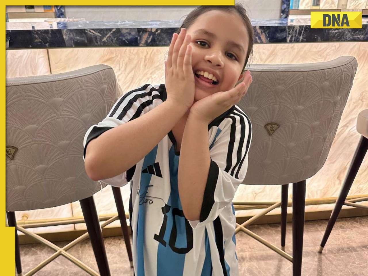 When MS Dhoni's daughter Ziva got a signed gift from Lionel Messi, pic goes viral again