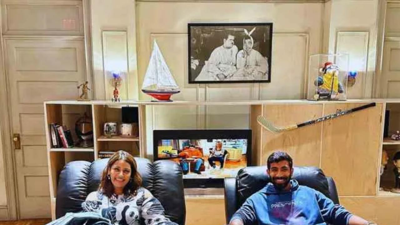 बुमराह के घर में मनोरंजन के लिए अलग रुम 