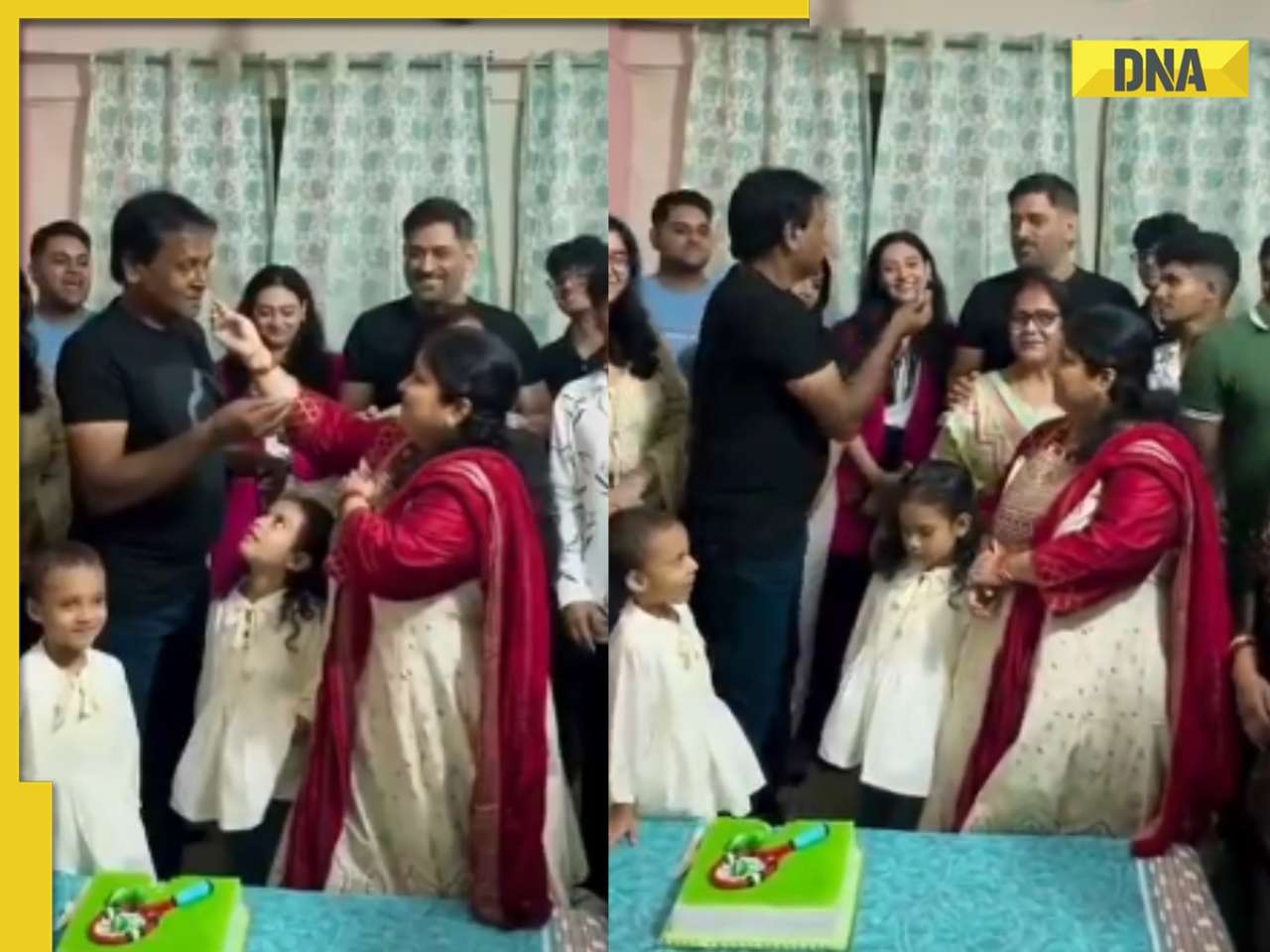 MS Dhoni's simplicity at friends birthday party wins heart, netizens say 'simplicity level of Mahi is too high,' watch