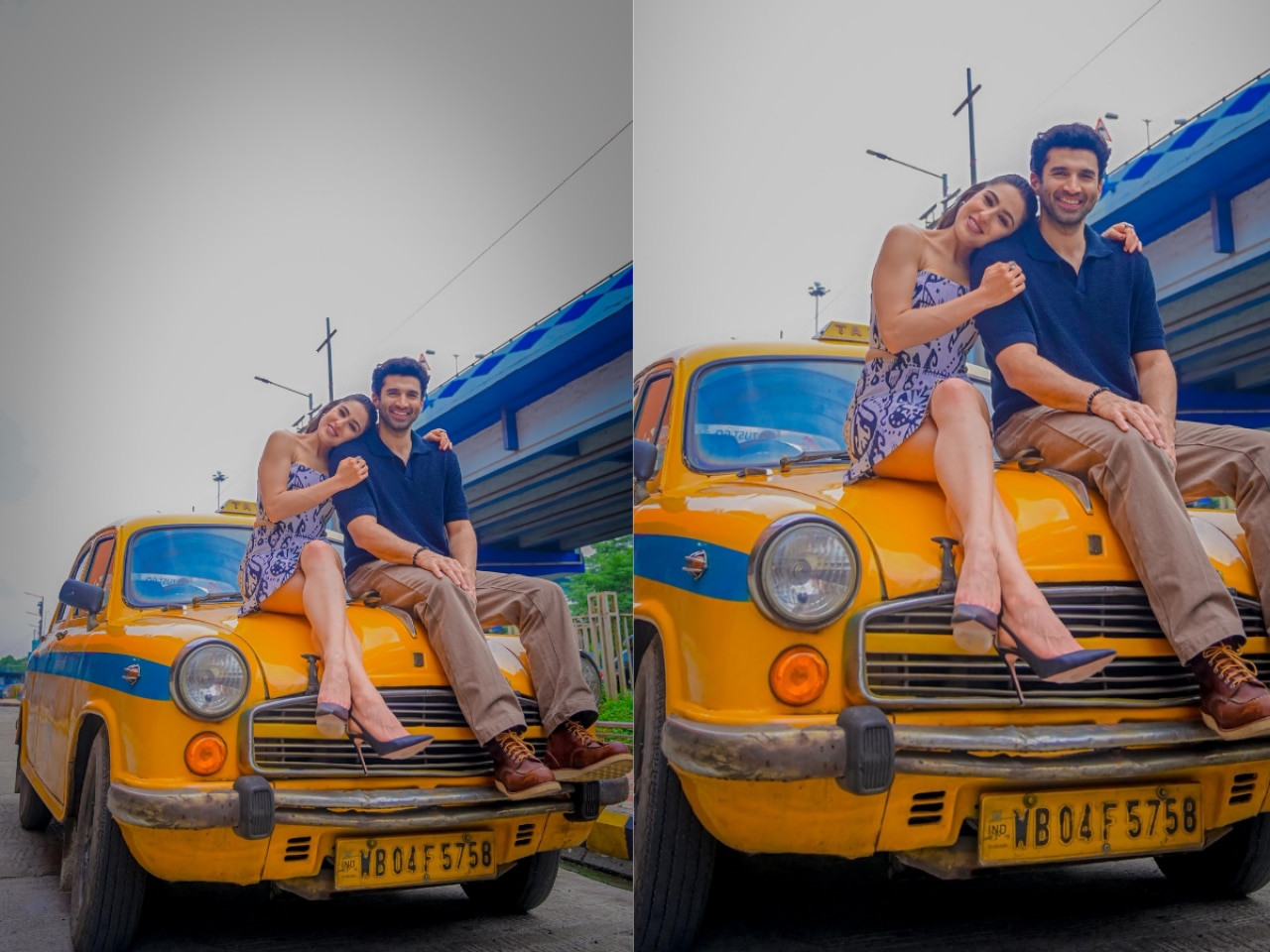 Sara Ali Khan and Aditya Roy Kapur spreading love in Kolkata