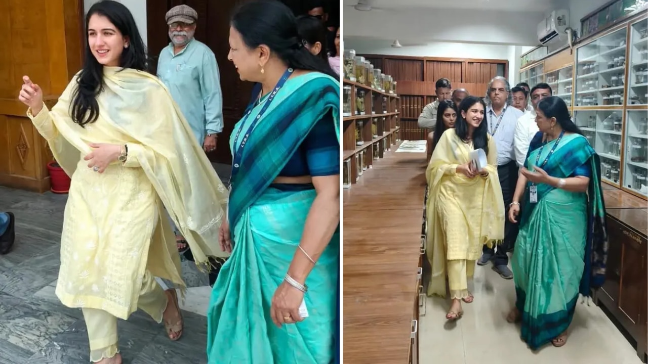 Radhika Merchant look for the visit