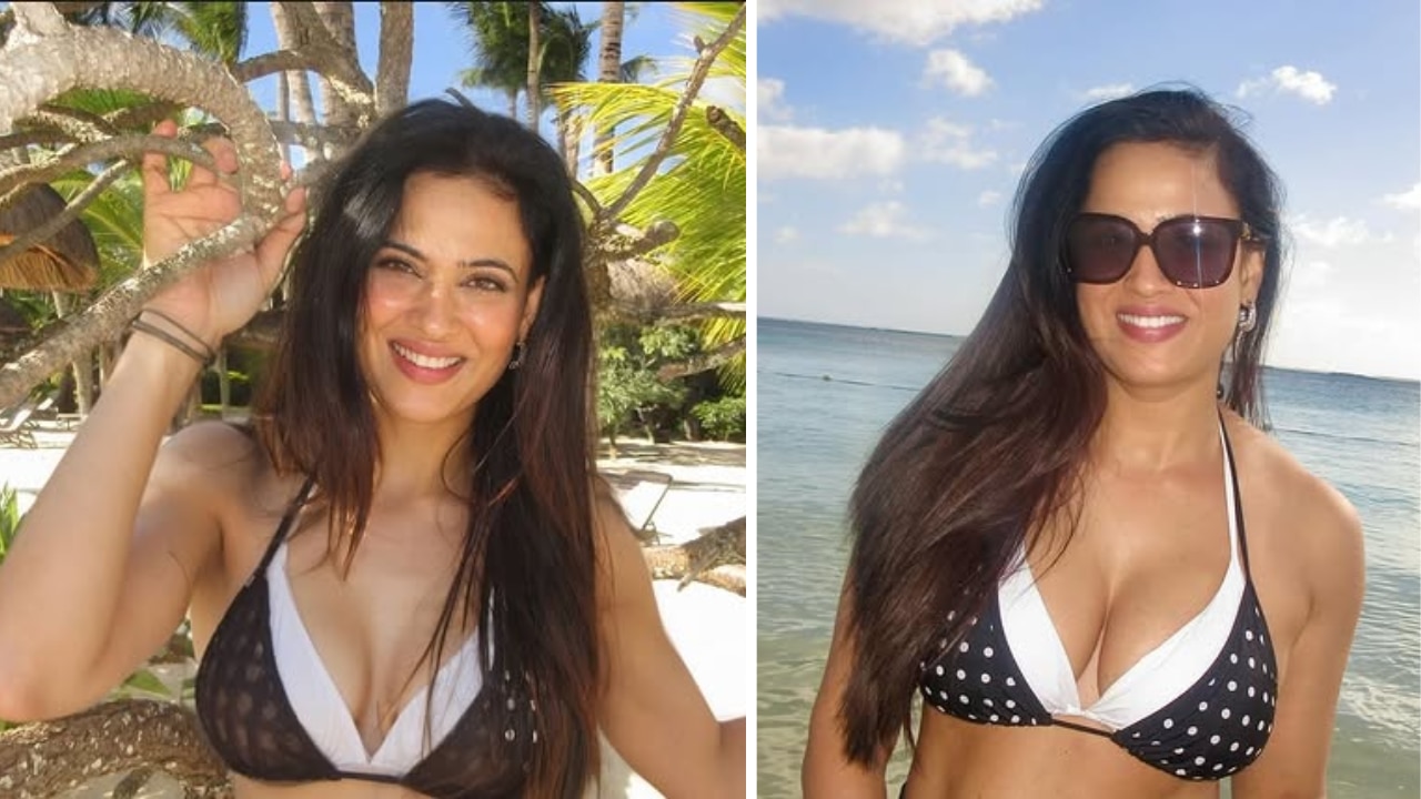 Shweta Tiwari completed her beach look with