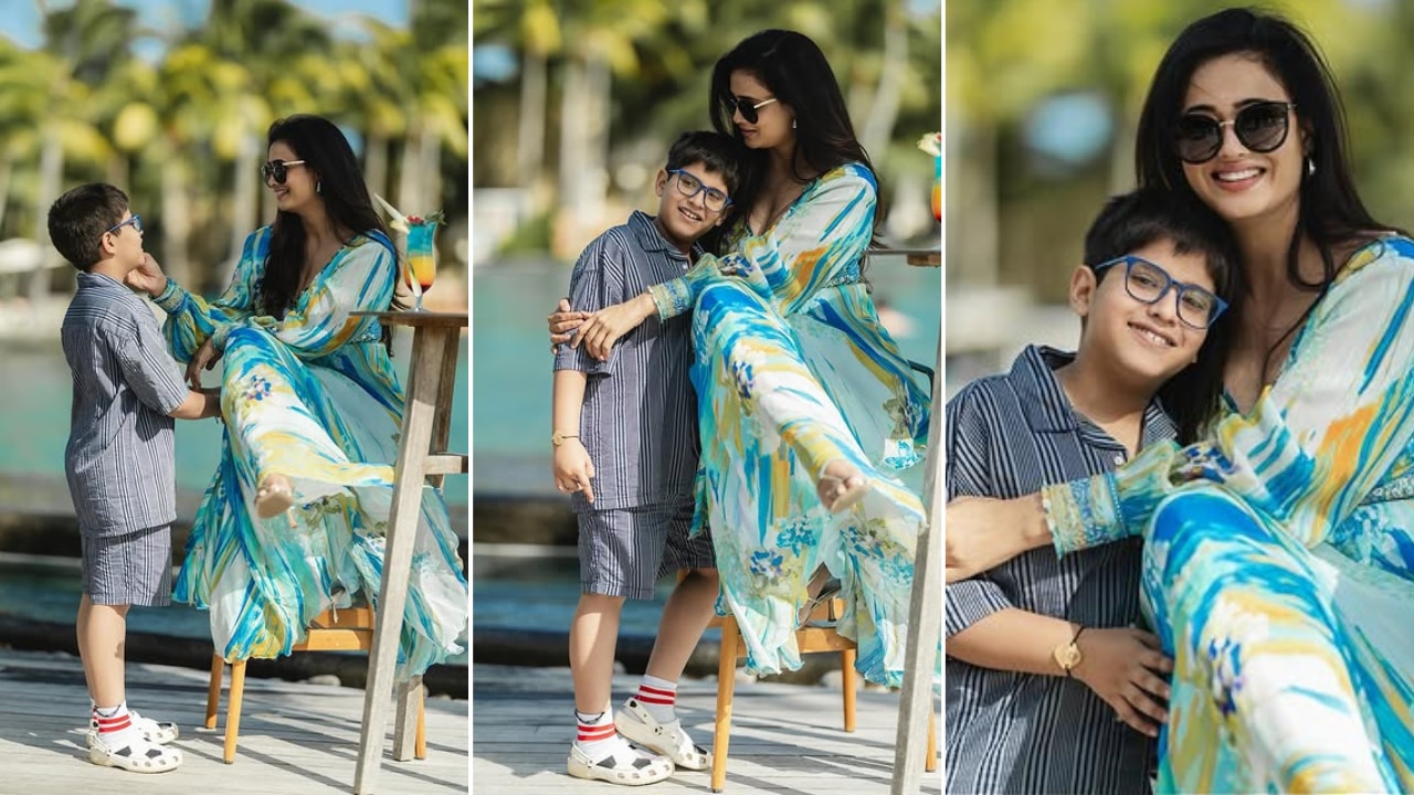 Shweta Tiwari complimented her look with