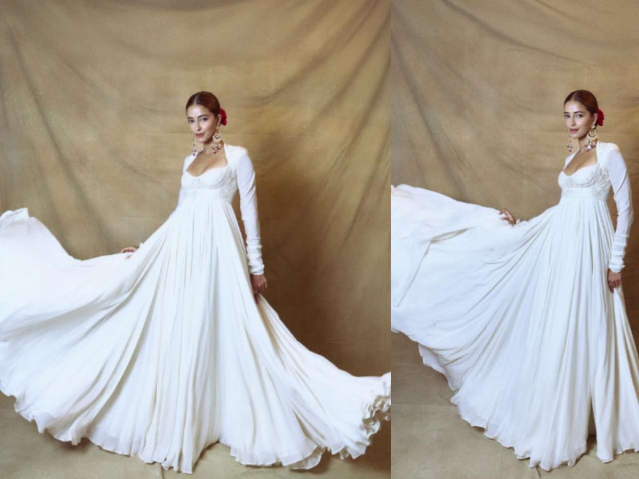 Classic White Anarkali