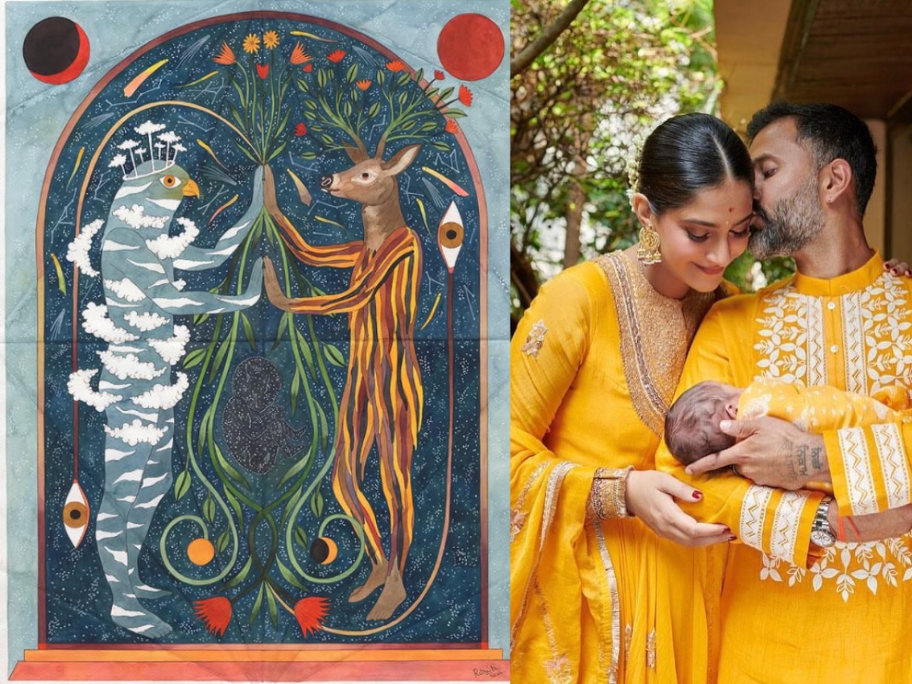 Sonam Kapoor’s neolithic inspired painting