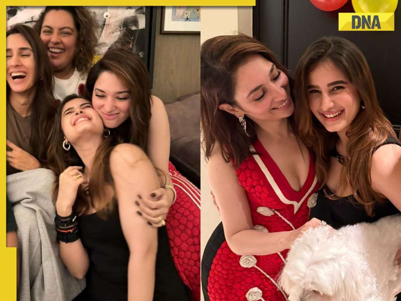 Tamannaah Bhatia, Rasha Thadani serve major bestie fashion goals at Mumbai house party; SEE PICS