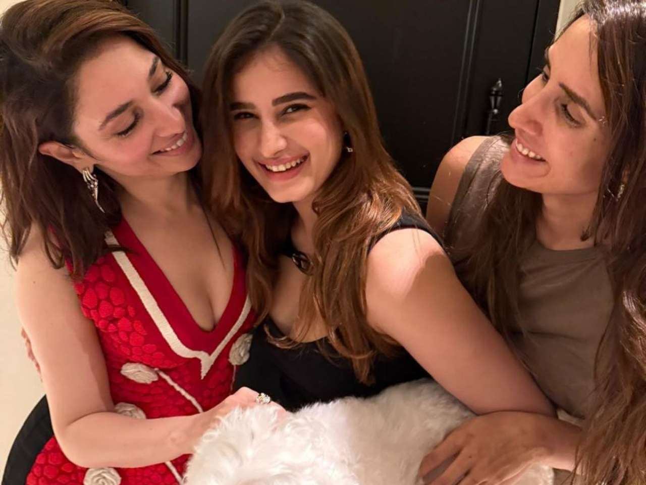 Rasha Thadani goes bold in black mini dress