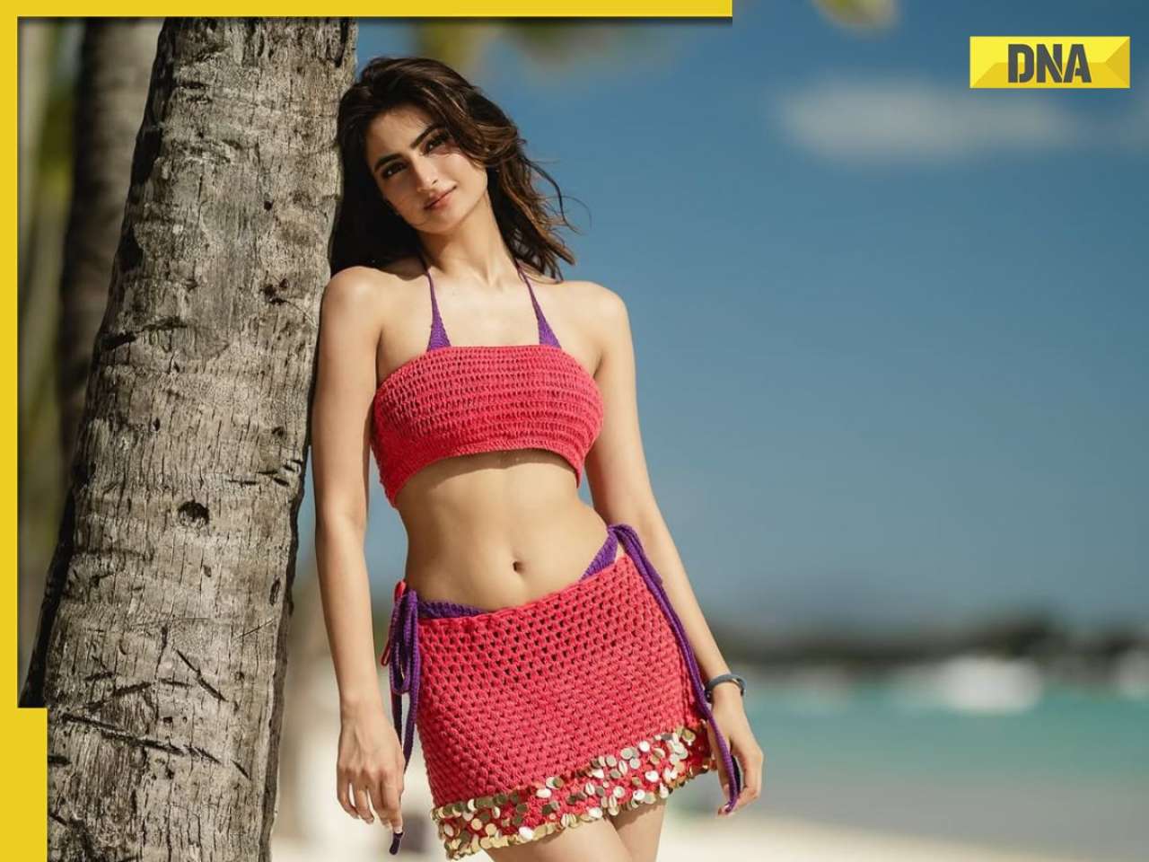 Palak Tiwari exudes seaside glam in purple bikini during her Mauritius holiday; SEE PICS
