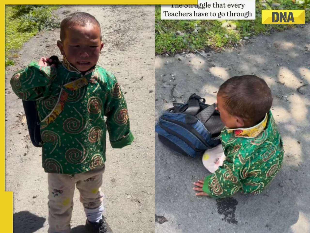 Viral video: A little boy’s dramatic school escape is too relatable, teacher’s patience wins hearts online